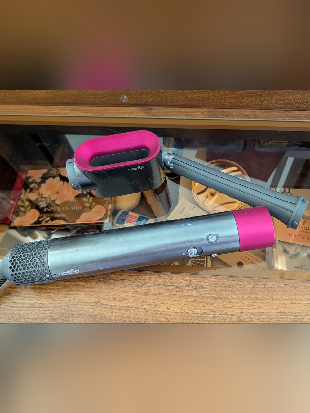 Dyson Airwrap Style Tool in Pink and Silver